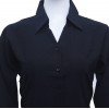 Imported Georgette Short Shirt - Black